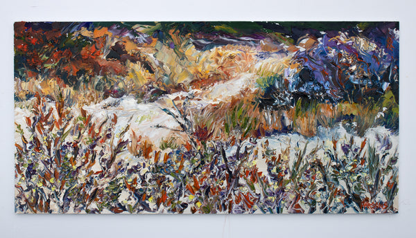 Dunes at Holgate, Long Beach Island, Edwin B. Forsythe National Wildlife Refuge. Jersey Shore. Original impressionist oil painting.