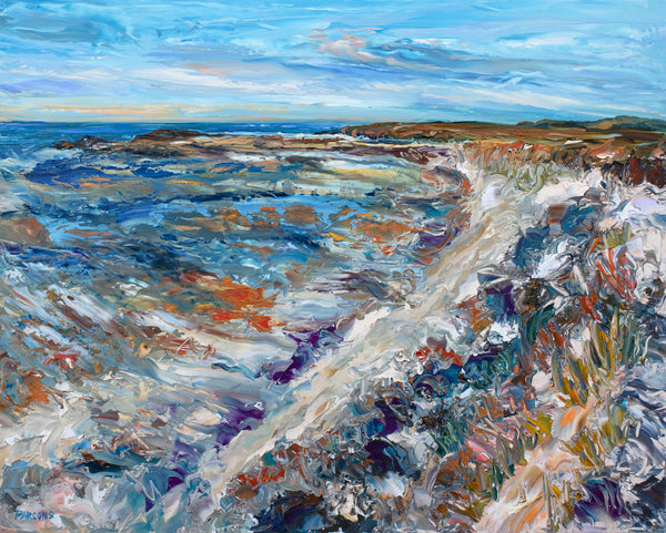 Holgate, Long Beach Island, Edwin B. Forsythe National Wildlife Refuge. Jersey Shore. Original impressionist oil painting.