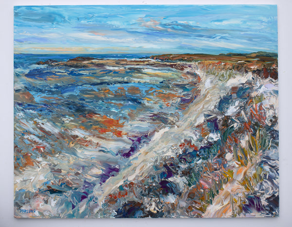 Holgate, Long Beach Island, Edwin B. Forsythe National Wildlife Refuge. Jersey Shore. Original impressionist oil painting.