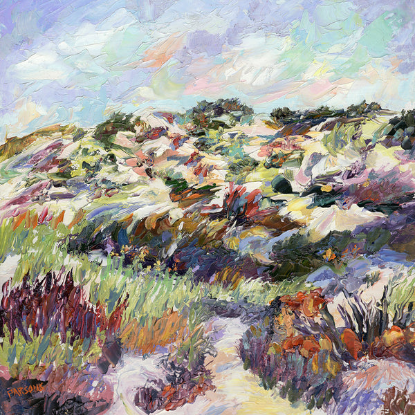 Barnegat Light, Long Beach Island, Jersey Shore, Original oil on cradled birch panel painting. 10x10"