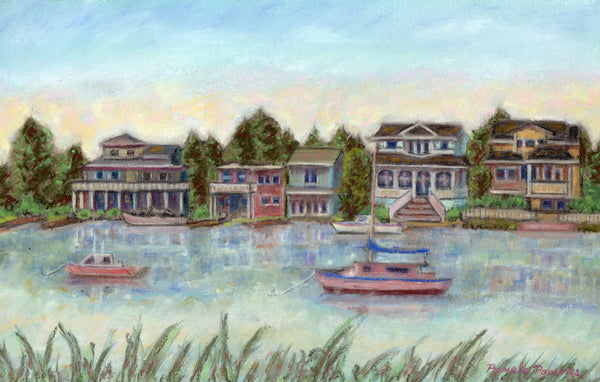 Long Beach Island-original pastel painting.