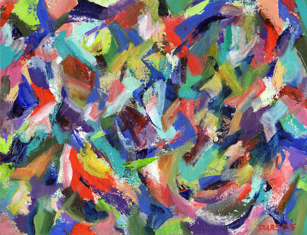 In the Jungle abstract painting