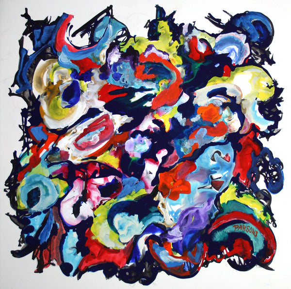 Colorful abstract painting.