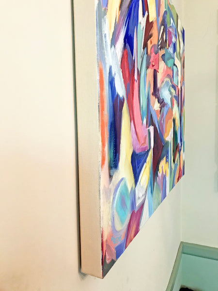 Sides painted cream color to match painting.