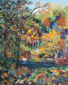 The Delaware River and Canal in Autumn.
