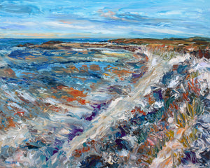 Holgate, Long Beach Island, Edwin B. Forsythe National Wildlife Refuge. Jersey Shore. Original impressionist oil painting.