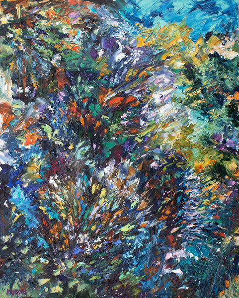 Summer Flowers. Bucks County, PA. Original impressionist oil painting.