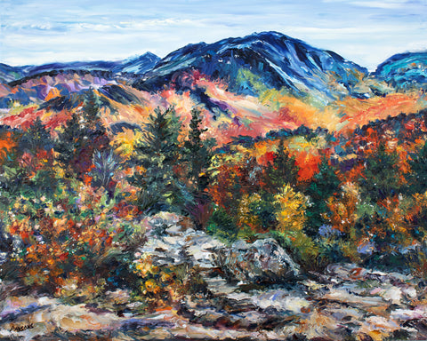 Adirondack Autumn. Adirondack Mountains, New York. Oil on panel.