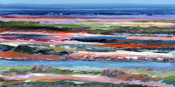 Cape Cod at Brewster Flats. Original oil on panel painting.