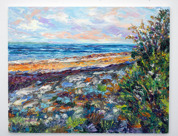 Moose Point State Park, Searsport, Maine. Original Painting. Oil on Panel.
