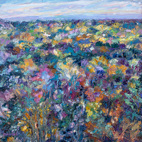 The Ridge in Autumn, Sellersville, Bucks County, Pennsylvania. Oil on Panel.