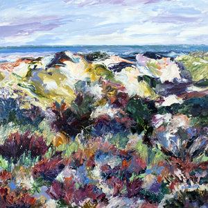 Marconi Dunes, Cape Cod National Seashore, Massachusetts. Original impressionist oil painting.