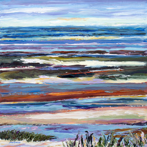 Cape Cod Tides. Eastham, Massachusetts. Oil on cradled birch panel.