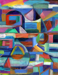 Original Geometric Abstract Painting