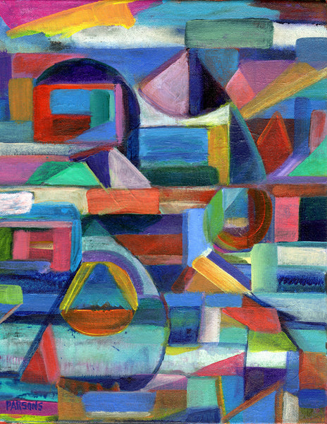 Original Geometric Abstract Painting