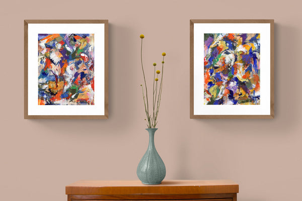 Suggested frame and companion piece not included